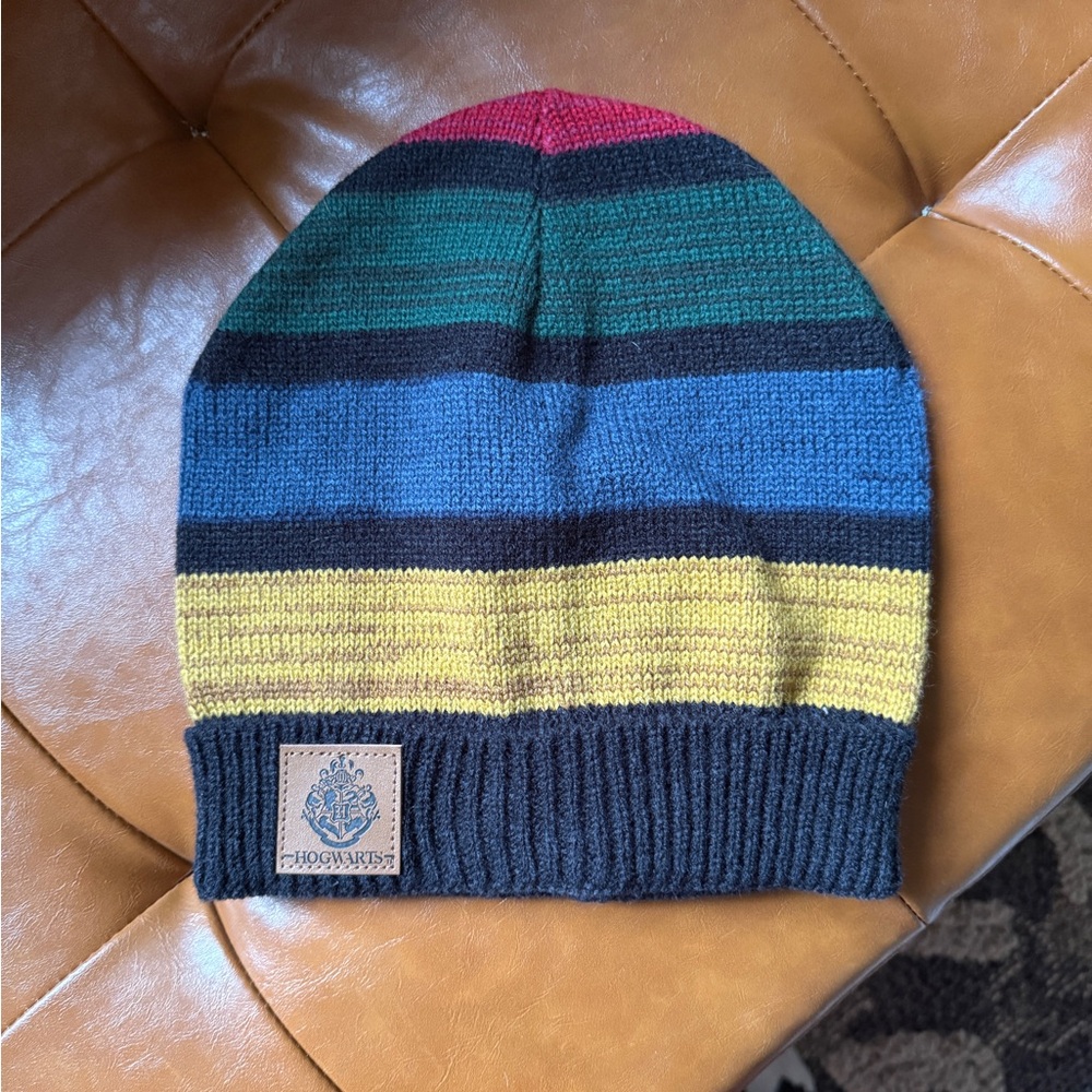 Striped Multicolor Harry Potter Hogwarts Beanie